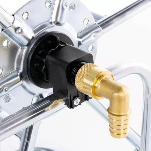  acél kerekes tömlődob 80 m 3/4 tömlőhöz"