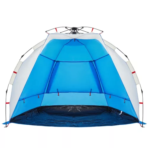  2 személyes azúrkék vízálló gyorskioldó strandsátor