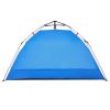  2 személyes azúrkék vízálló gyorskioldó strandsátor