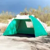  2 személyes tengerzöld vízálló gyorskioldó strandsátor