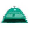  2 személyes zöld vízálló gyorskioldó strandsátor