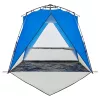  4 személyes azúrkék vízálló felugró strandsátor