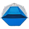  3 személyes azúrkék vízálló felugró strandsátor