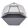  3 személyes szürke vízálló felugró strandsátor