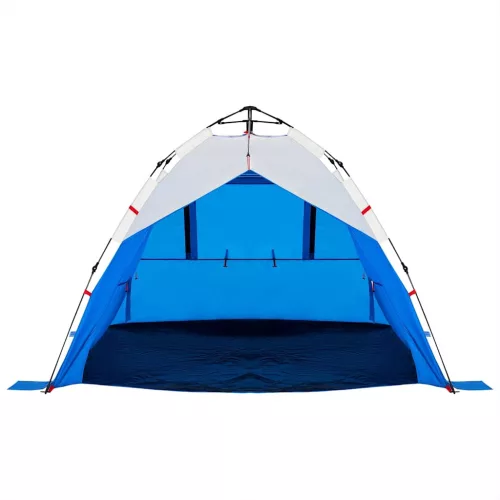  3 személyes azúrkék vízálló felugró strandsátor