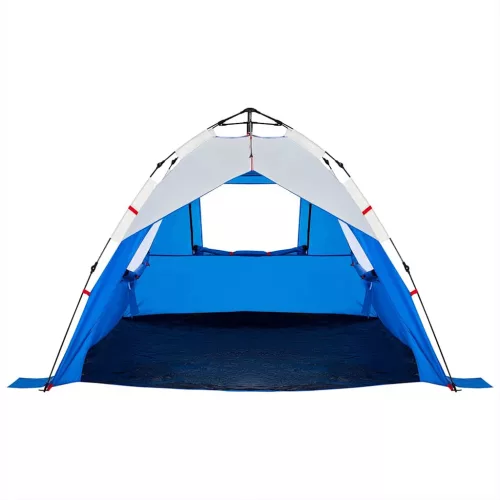  3 személyes azúrkék vízálló felugró strandsátor