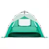  3 személyes tengerzöld vízálló felugró strandsátor