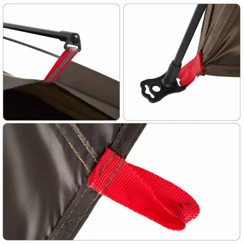  4 személyes barna felugró horgászsátor