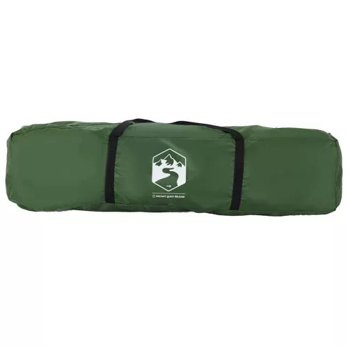  4 személyes zöld gyorskioldó kabin kempingsátor