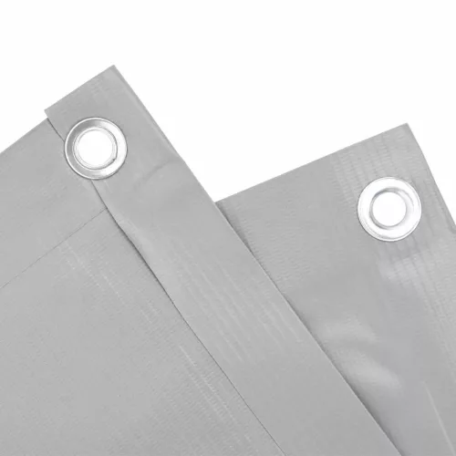  szürke PVC belátás elleni erkélyparaván 400x75 cm