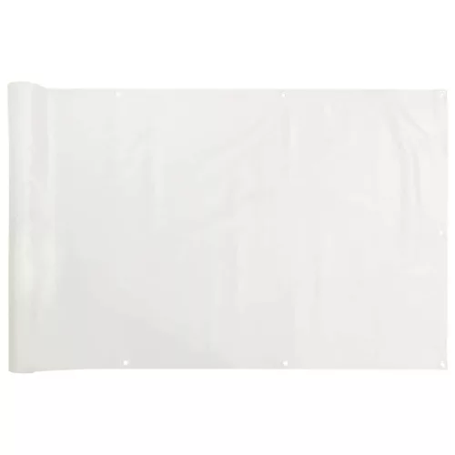  fehér PVC belátás elleni erkélyparaván 300x75 cm