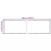 antracitszürke PVC belátás elleni erkélyparaván 500x90 cm
