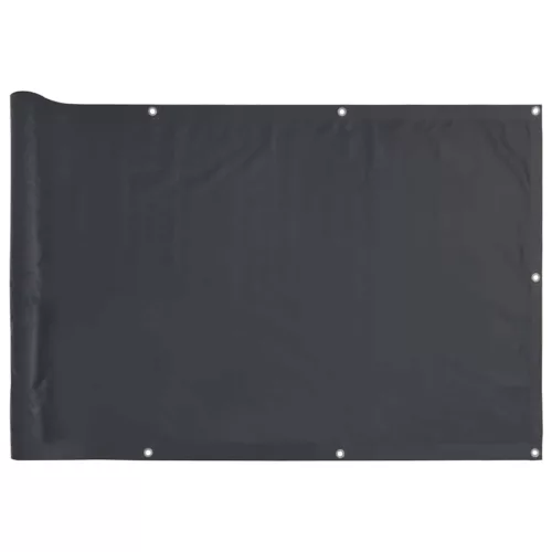  antracitszürke PVC belátás elleni erkélyparaván 600x90 cm
