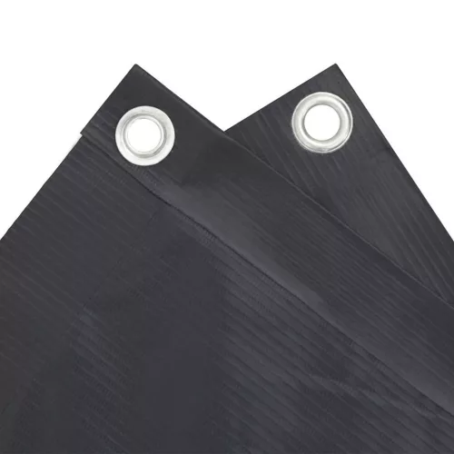  antracitszürke PVC belátás elleni erkélyparaván 600x90 cm