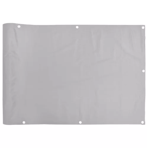  szürke PVC belátás elleni erkélyparaván 400x90 cm