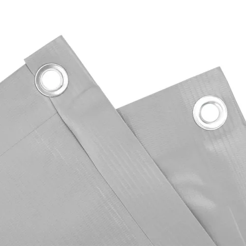  szürke PVC belátás elleni erkélyparaván 400x90 cm