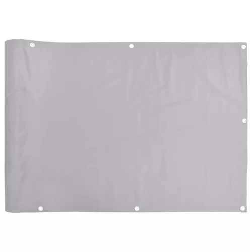  szürke PVC belátás elleni erkélyparaván 500x90 cm