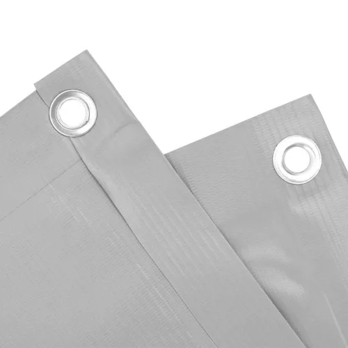  szürke PVC belátás elleni erkélyparaván 500x90 cm