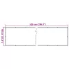  szürke PVC belátás elleni erkélyparaván 500x90 cm