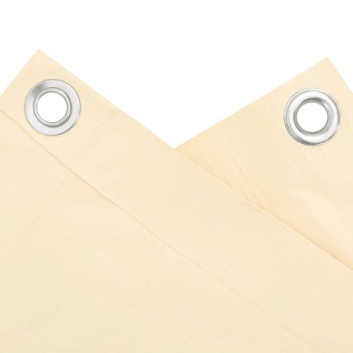  krémszínű PVC belátás elleni erkélyparaván 600x90 cm