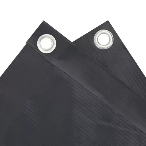  antracitszürke PVC belátás elleni erkélyparaván 500x120 cm