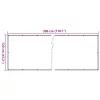  szürke PVC belátás elleni erkélyparaván 300x120 cm