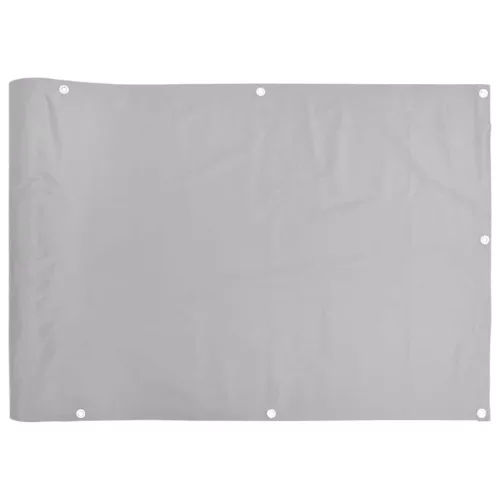  szürke PVC belátás elleni erkélyparaván 600x120 cm