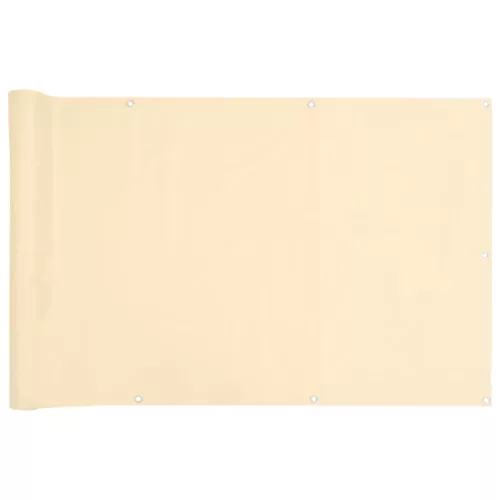  krémszínű PVC belátás elleni erkélyparaván 800x120 cm