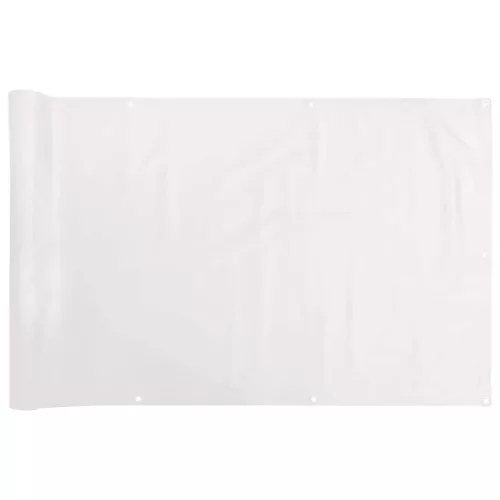  fehér PVC belátás elleni erkélyparaván 600x120 cm
