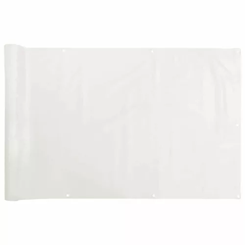  fehér PVC belátás elleni erkélyparaván 700x120 cm