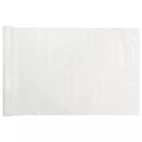  fehér PVC belátás elleni erkélyparaván 1000x120 cm