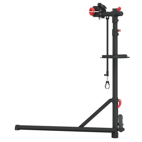  piros acél összecsukható kerékpárjavító állvány 92-152 cm