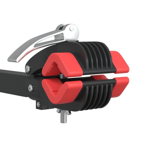  piros és fekete acél fali kerékpárjavító állvány összecsukható