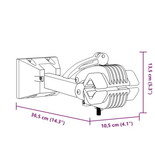  piros és fekete acél fali kerékpárjavító állvány összecsukható