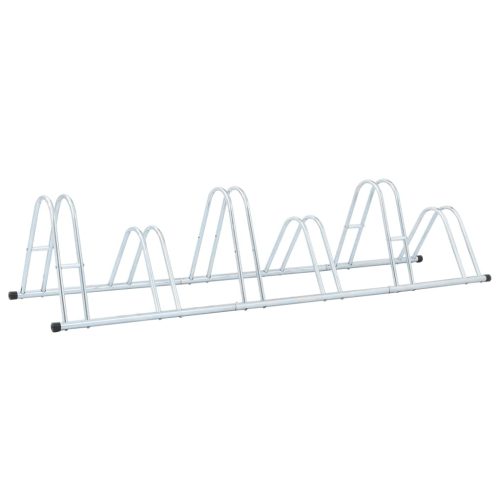  padlón álló horganyzott acél kerékpártartó 6 kerékpárhoz