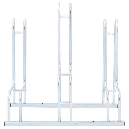  padlón álló horganyzott acél kerékpártartó 3 kerékpárhoz