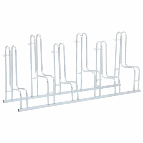  padlón álló horganyzott acél kerékpártartó 6 kerékpárhoz