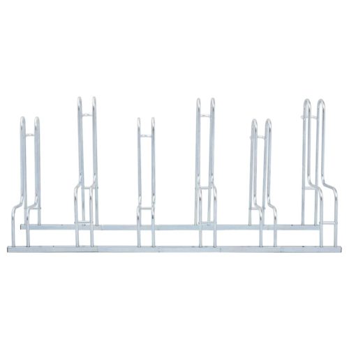  padlón álló horganyzott acél kerékpártartó 6 kerékpárhoz