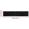  fekete reggeli mintás mosható bársony konyhaszőnyeg 60x300 cm