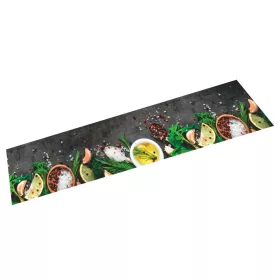  mosható fűszermintás bársony konyhaszőnyeg 60 x 300 cm
