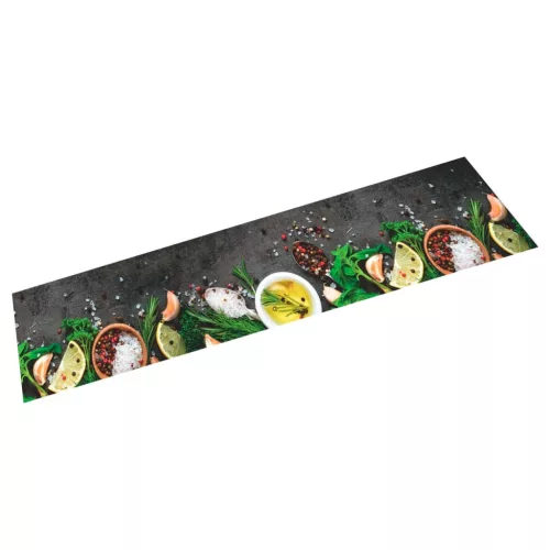  mosható fűszermintás bársony konyhaszőnyeg 60 x 300 cm