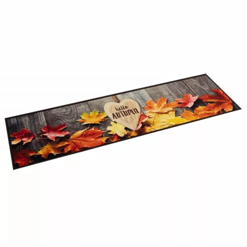  mosható őszi mintás bársony konyhaszőnyeg 60 x 300 cm