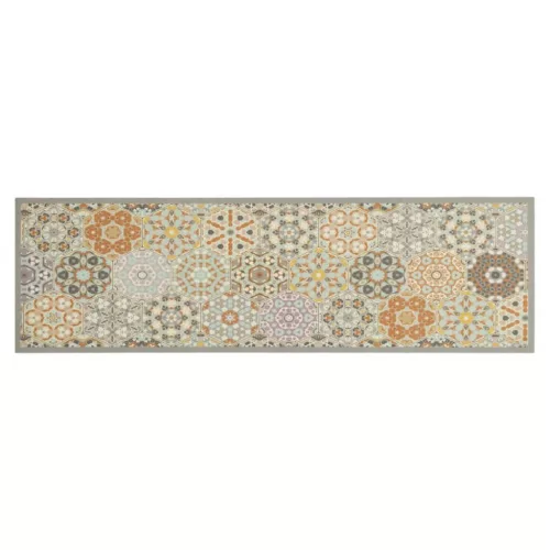  mosható hatszögletű pasztell bársony konyhaszőnyeg 45x150 cm