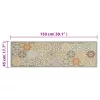  mosható hatszögletű pasztell bársony konyhaszőnyeg 45x150 cm