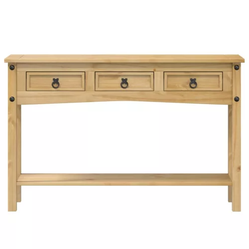  Corona tömör fenyőfa konzolasztal 114 x 34,5 x 73 cm