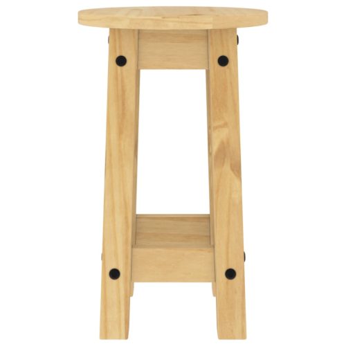  2 db tömör fenyőfa bárszék