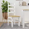  Corona 2 db fehér tömör fenyőfa étkezőszék 42 x 47 x 107 cm