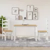  Corona 2 db fehér tömör fenyőfa étkezőszék 42 x 47 x 107 cm
