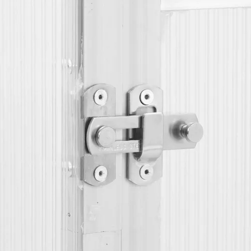  ezüstszínű alumínium melegház alapvázzal 169 x 58 x 195 cm