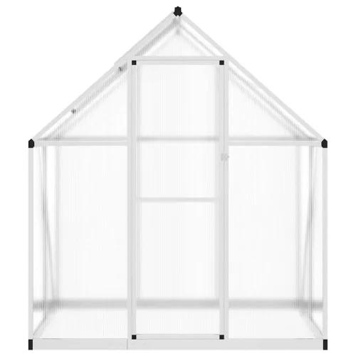  ezüstszínű alumínium melegház alapvázzal 169 x 114 x 195 cm